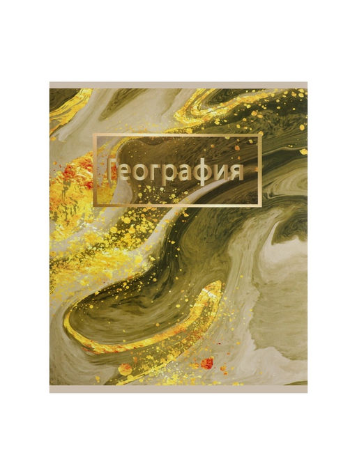 Цена за 10 шт. Предметная тетрадь по географии Calligrata «Мрамор светлый», 48 листов, в клетку, со справочным материалом, обложка из мелованного картона