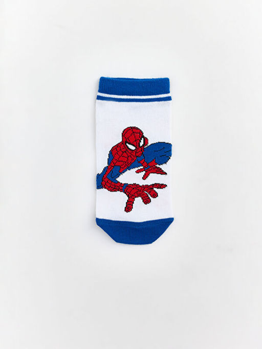 Spider-Man Bask?l? Erkek ?ocuk Patik ?orap 5li