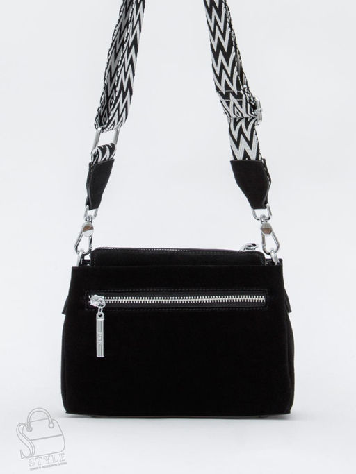 Сумка женская кожаная 1024CF black Polina&Eiterou