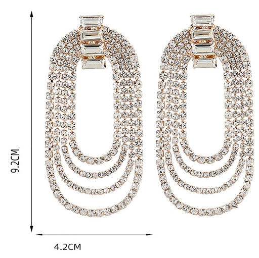 Серьги длинные на гвоздиках арт. 13 1666 (id 259141) - Rada фото 2