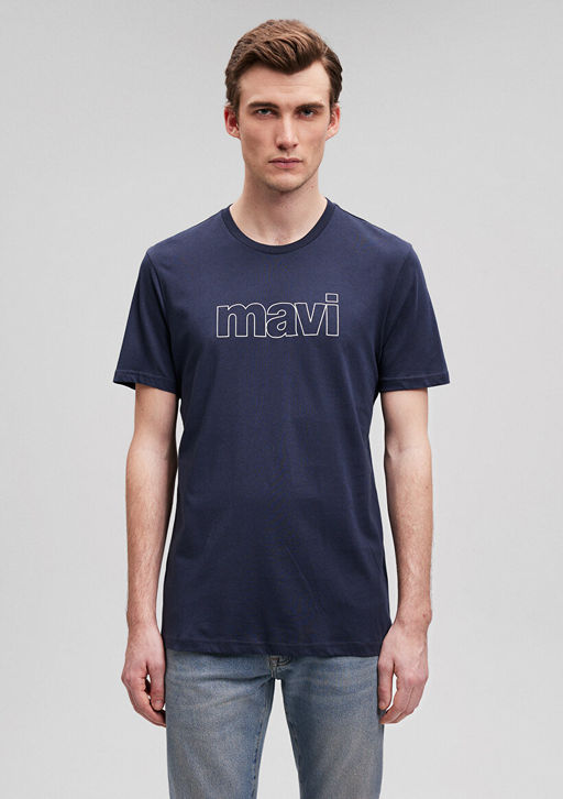Mavi Logo Bask?l? Lacivert Tisort фото 3