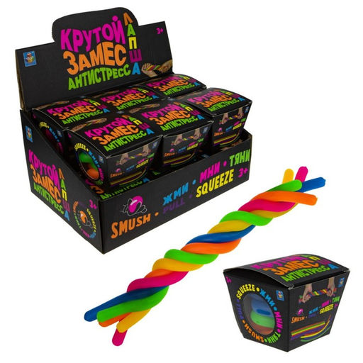 Крутой замес. Игрушка антистресс "Тянущаяся лапша" цв. коробка (поштучно) арт.Т22591