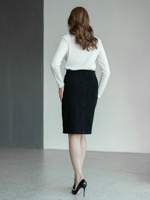 вельветовая, юбка на подкладке - Трика фото 4