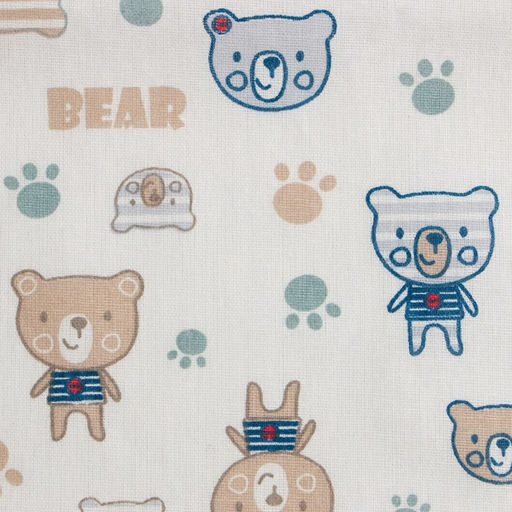 Пеленка Крошка Я Мишки цв.белый, 70*120 см, 100% хлопок  фото 2