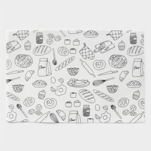 Салфетки сервировочные на стол Доляна Kitchen, 4 шт., 45×30 см, белые