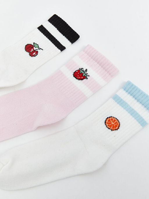 Desenli K?z ?ocuk Soket ?orap 5li - Waikiki фото 2