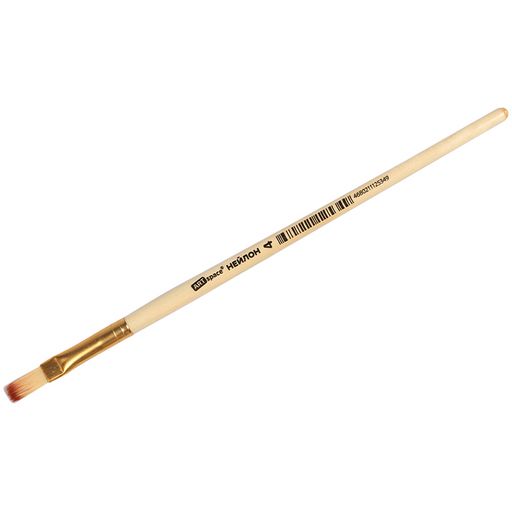 Цена за 2 шт. Кисть ArtSpace "Нейлон" № 4 плоская (NHF4_14534)