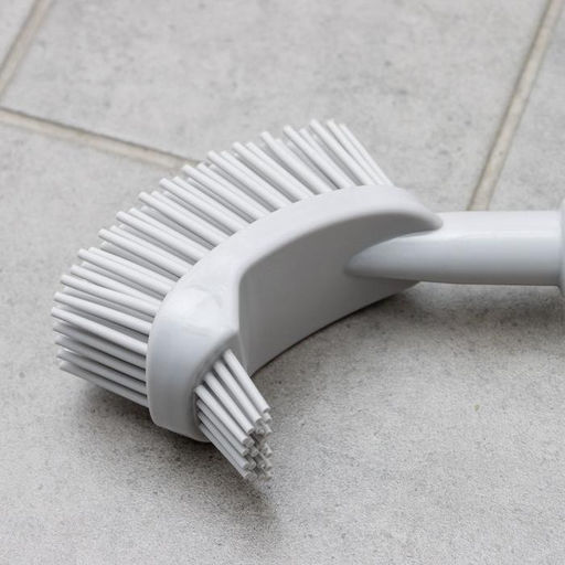 Ёршик для унитаза Доляна, силиконовый, 10558 см, серый фото 5