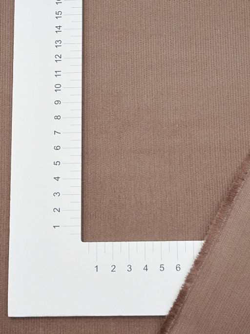 Микровельвет цв.Коричнево-розовый, ш.1.45м, хлопок-100%, 190гр/м.кв - Купава фото 4