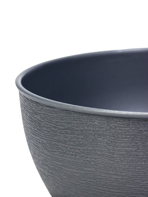 Цена за 3 шт. Горшок для цветов «Фиалочка», 800 мл, d=14 см, h=8 см, пластиковый, серый