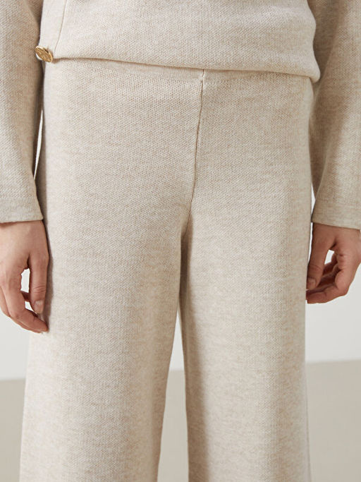 Beli Lastikli Geni? Pa?a Kad?n Triko Pantolon