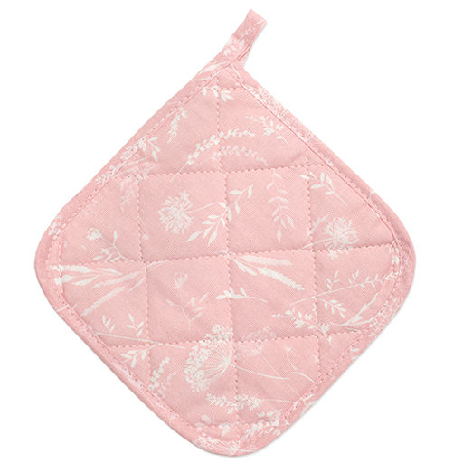 Прихватка квадратная 18х18 Радушная хозяйка (Традиция), стеганая,бязь, 100 % хлопок, Соцветие