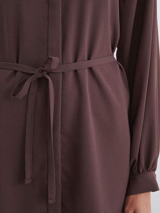 Dokulu Oversize Kad?n G?mlek Tunik