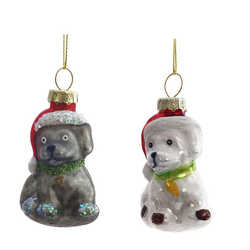 Украшение новогоднее "Собачка", L4 W4 H7 см, 2в.