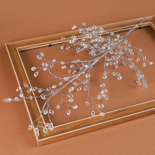 Цветок декоративный стеклярус 50 см на подставке / SA20227-A2 /уп 50/200/ - Галеонтрейд фото 3