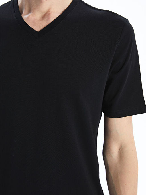 V Yaka K?sa Kollu Penye Erkek Ti??rt