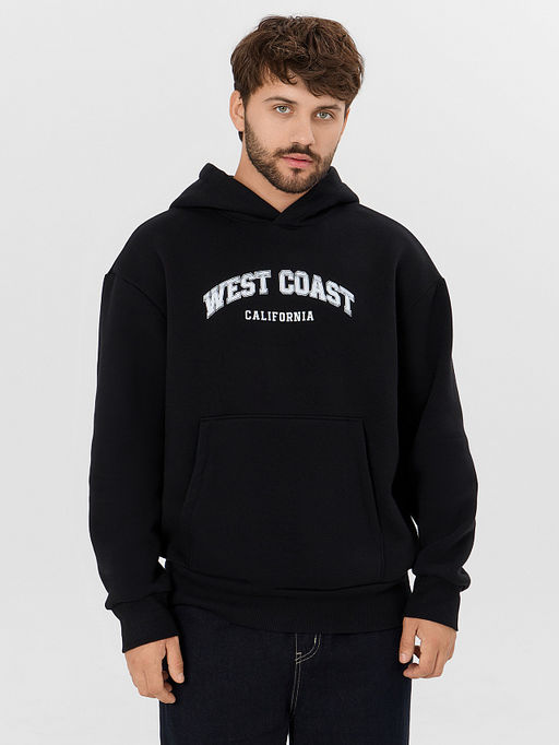 Худи мужское черное