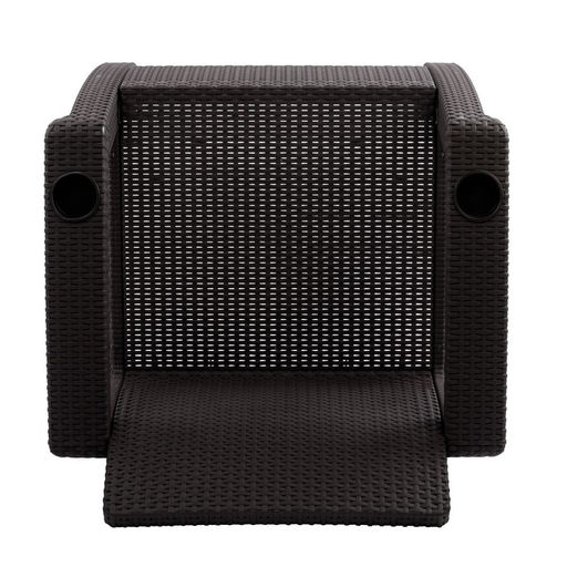 Кресло садовое «Ротанг», пластик, 73×70×79 см, мокко