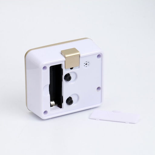 Часы - будильник настольные «Классика» с подсветкой, дискретный ход, 8.5×7.5 см, от батарейки АА