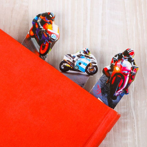 Цена за 4 шт. Закладки фигурные, картонные 5 шт «Полный вперед!»