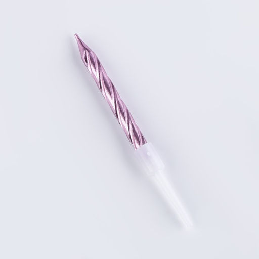 Цена за 3 шт. Свечи в торт Спираль, 10 шт., средние, 5 см, розовый металлик - Страна карнавалия фото 8