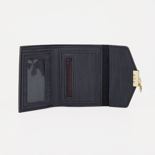 Кошелёк на кнопке, цвет чёрный - Simaland фото 3