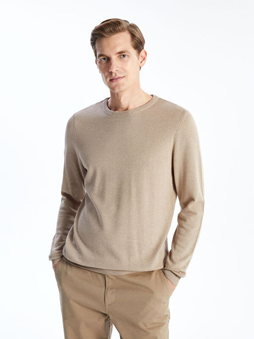 Bisiklet Yaka Erkek Triko Kazak