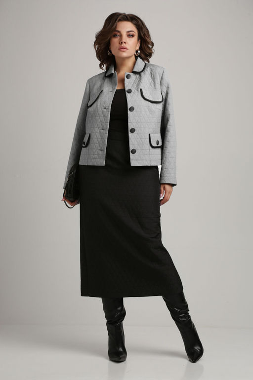 Костюм Aira Style 24-18 Серо-черный