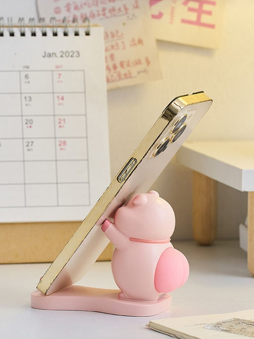 Подставка под телефон/планшет Pig bow tie, pink (9 см)