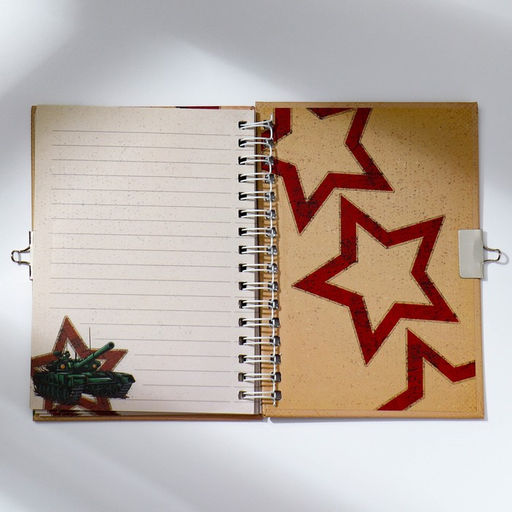 Подарочный набор 23 февраля, блокнот А6, 50 л и ручка шариковая с невидимыми чернилами - Artfox фото 6