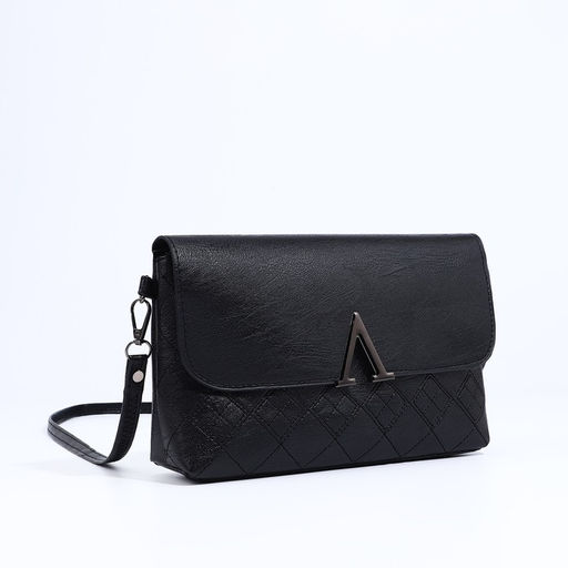 Сумка-клатч на магните, длинный ремень, цвет чёрный - Simaland фото 3