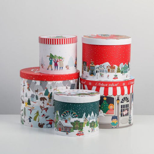 Набор подарочных коробок 5 в 1 С Новым годом, 13 1419.5 22 см - Дарите счастье фото 12