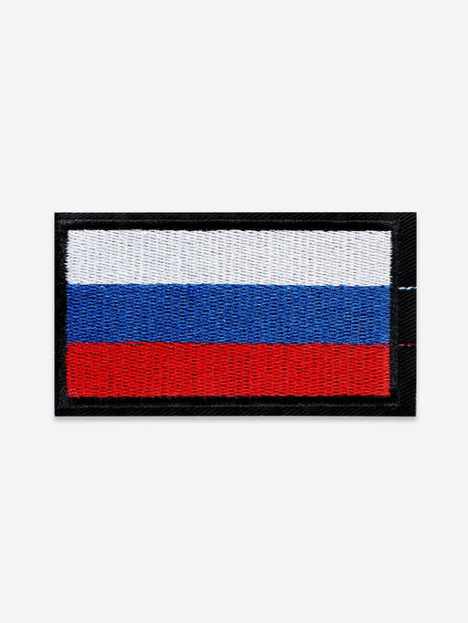 Цена за 2 шт. Шеврон на липучке «Флаг России», 9×5 см