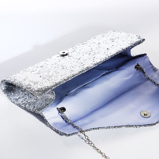 Сумка-клатч на клапане, цвет серебряный - Simaland фото 5