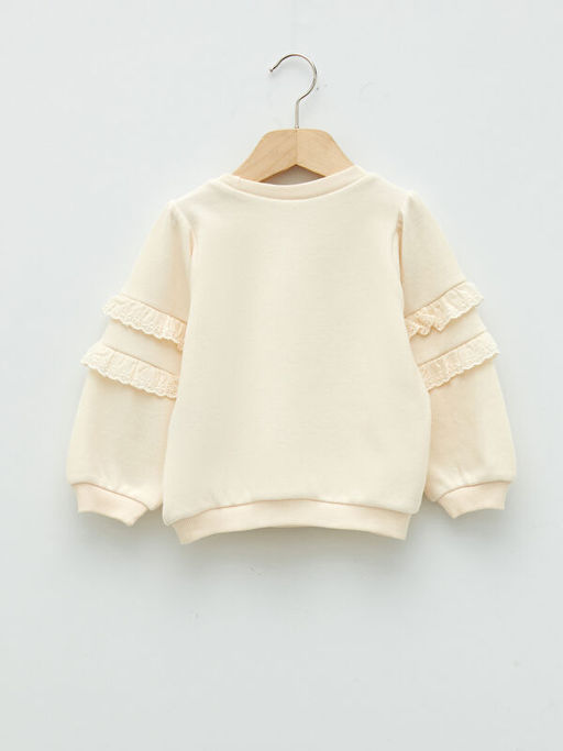 Bisiklet Yaka Uzun Kollu Basic K?z Bebek Sweatshirt - Waikiki фото 2