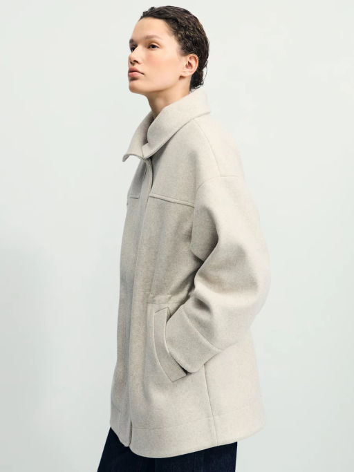 Парка из пальтовой ткани на кулиске / Zarina  фото 6