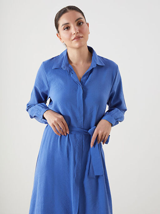 Modal Kar???ml? Kad?n G?mlek Elbise