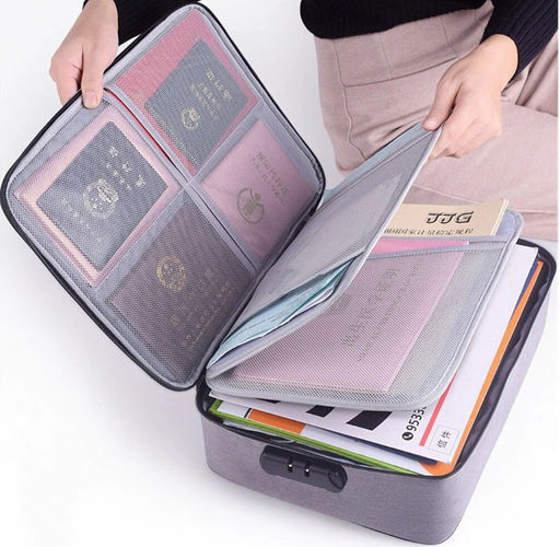 Cумка органайзер для документов и вещей с кодовым замком 37х27х10.5см - Family фото 3