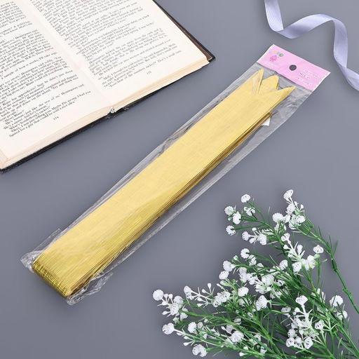 Цена за 10 шт. Бант-бабочка №5, золотой - Simaland фото 5