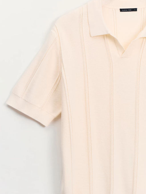 Джемпер поло фактурной вязки ZR2605043306-2 / Zarina