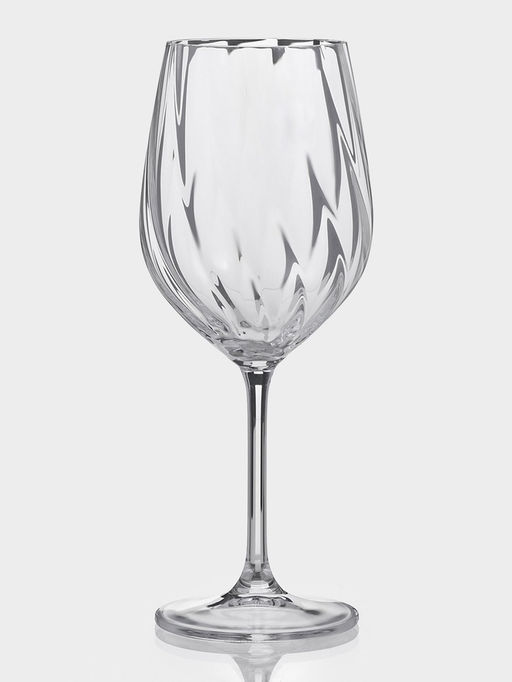 Бокалы для вина CRYSTAL BOHEMIA CREX OPTIC, 480 мл, набор 2 шт., стекло, прозрачные