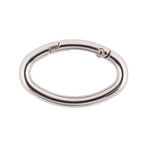 Фурнитура сумочная металл Gamma GH-339 Карабин овал 39х47 мм 10 шт. №04 под никель