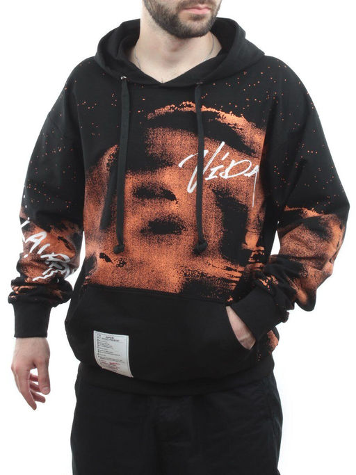 2626 BLACK/ORANGE Толстовка мужская (75% хлопок, 20% полиэстер, 5% спандекс) - Fashion фото 4