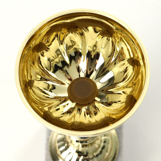 Кубок 132C, наградная фигура, золото, подставка камень, 21×7×6 см