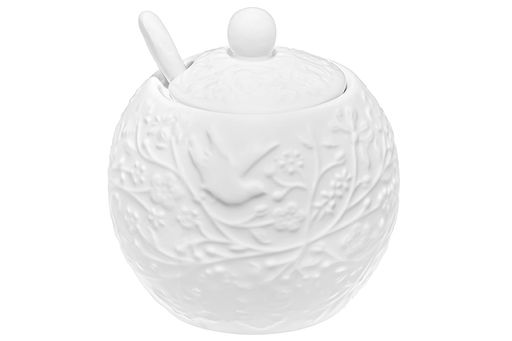 Сахарница 500 мл 11*11*12 см Райский сад с металлической ложкой - Elan gallery фото 6