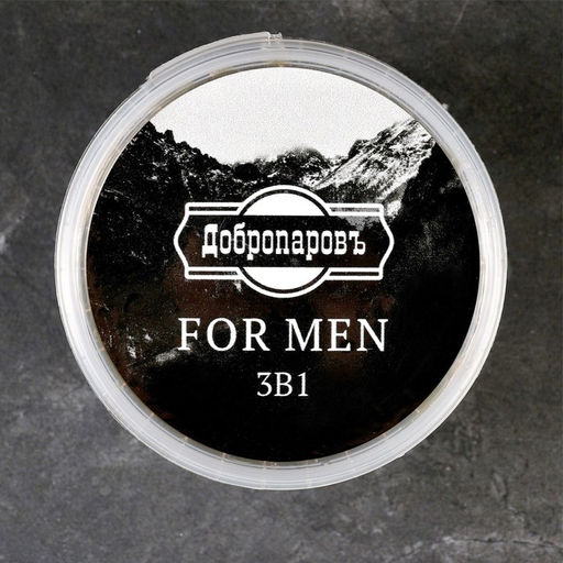 Мыло густое FOR MEN 3в1 Дегтярное, черное 280 мл Добропаровъ  фото 6