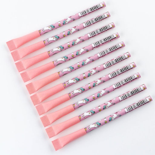 Цена за 10 шт. Ручка-эко шариковая, синяя паста 1.0 мм «Единорог»