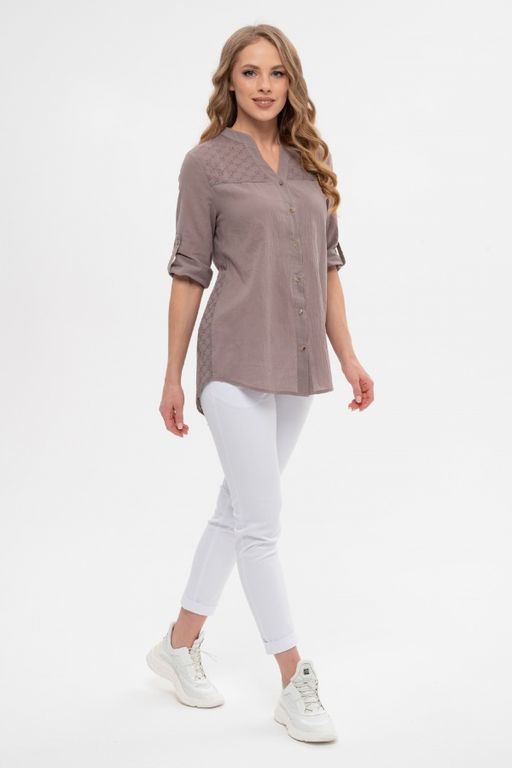 Рубашка М-479капучино