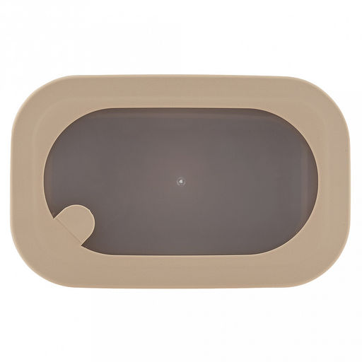 Контейнер для продуктов пластмассовый Нео 1,6л, 23x14,5x9см, прямоугольный, герметичный, с крышкой, латте, клапан для выпуска пара, подходит для СВЧ (Россия) - Домашняя мода фото 4