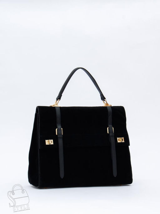 Сумка женская кожаная 1020L black Polina&Eiterou